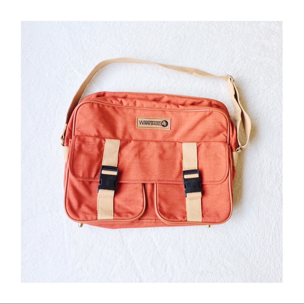 Winnebago Travel Duffel Bag Orange Nylon MINT